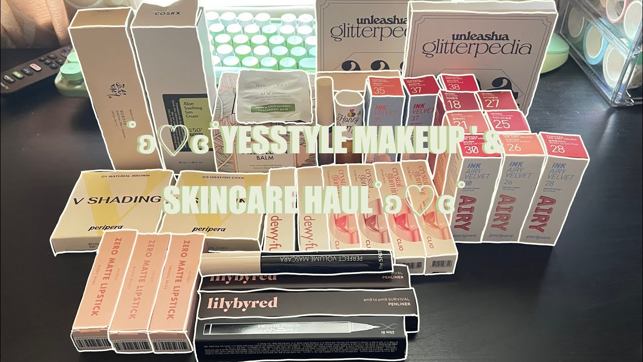 ˚ʚ♡ɞ˚ huge yesstyle makeup & skincare haul ˚ʚ♡ɞ˚