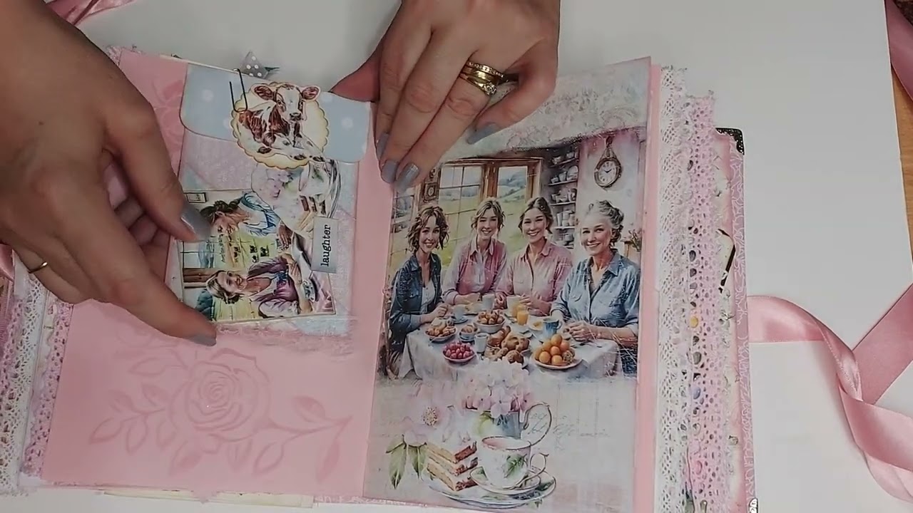 Design Team Project @RachandBellaCrafts Flick Through A Country Retreat Junk Journal (SOLD)