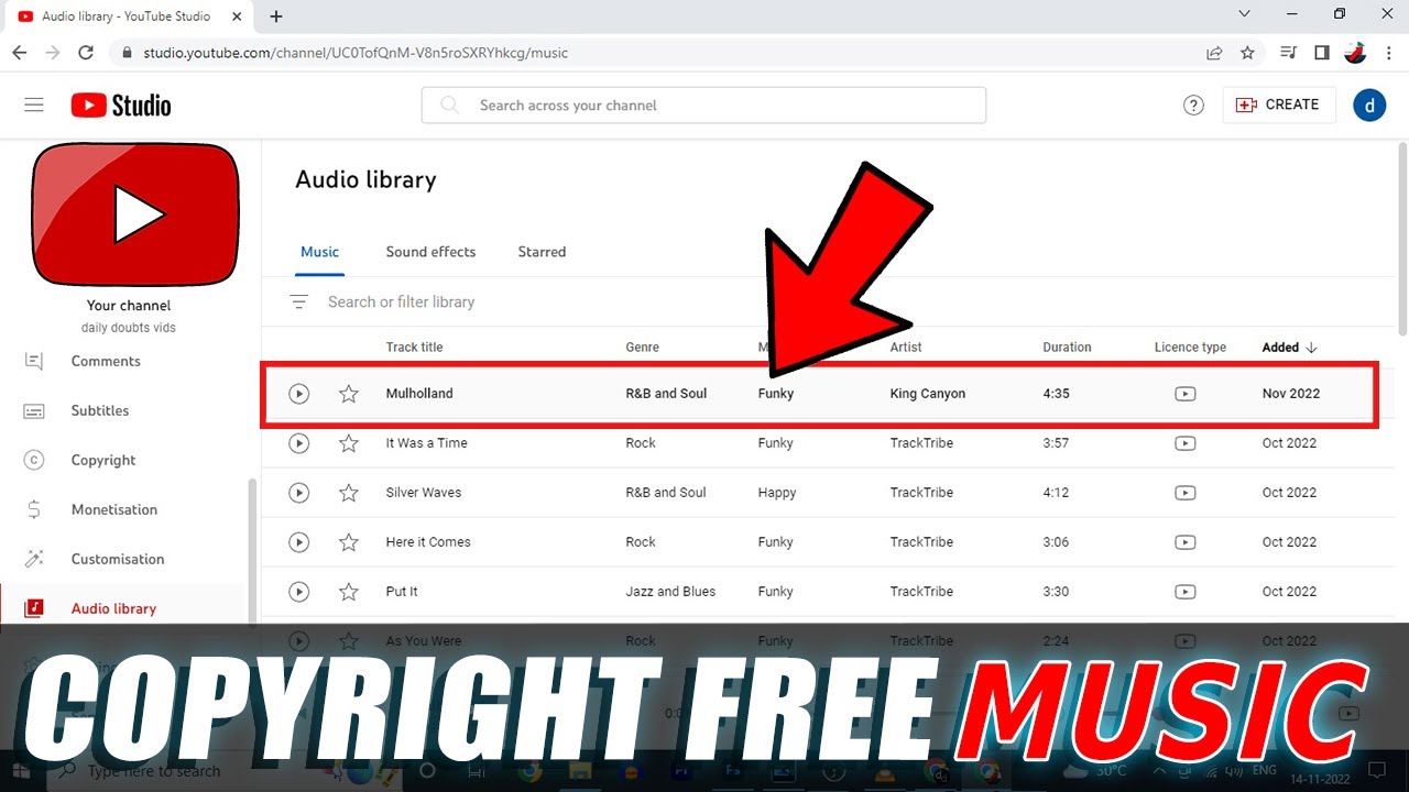 Top Copyright Free Background Music on YouTube Audio Library!