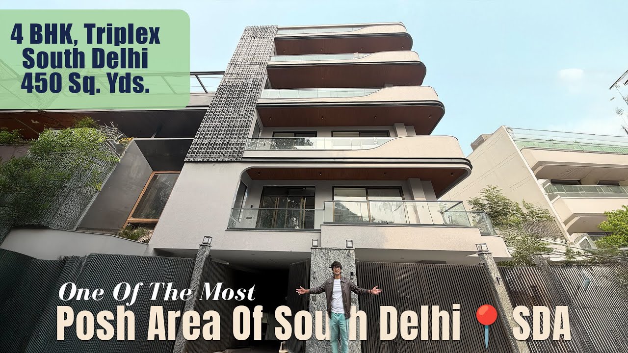 Luxury Triplex In South Delhi | 4 BHK | 450 Sq Yards | Safdarjung Development Area