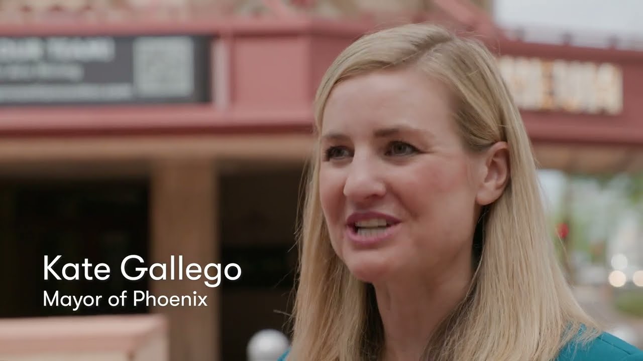 Phoenix Mayor Kate Gallego takes a ride with the Waymo Driver