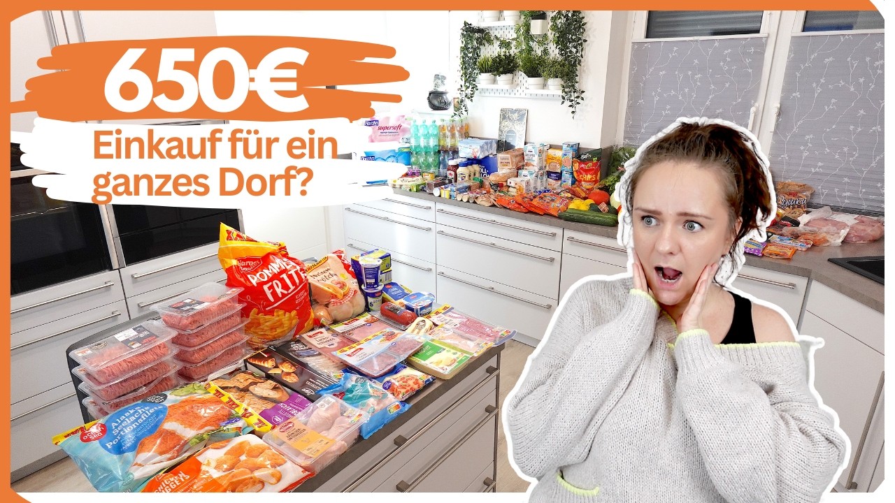 SCHOCK an der Kasse 😱 560€ Wocheneinkauf & Vorrat - Essensplan für 1 Woche 🍽️
