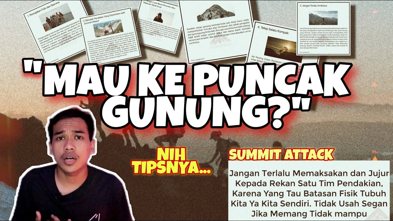 6 Tips Menuju Puncak Gunung/Summit Attack - Kabar Pendaki