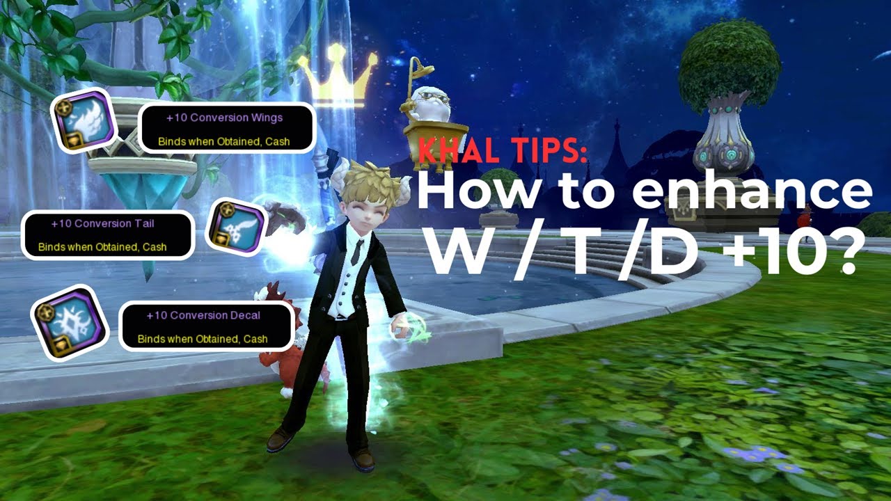 How to easily enhance W/T/D conversion costume to +10? | Khal Tips | God Game Dragon Nest