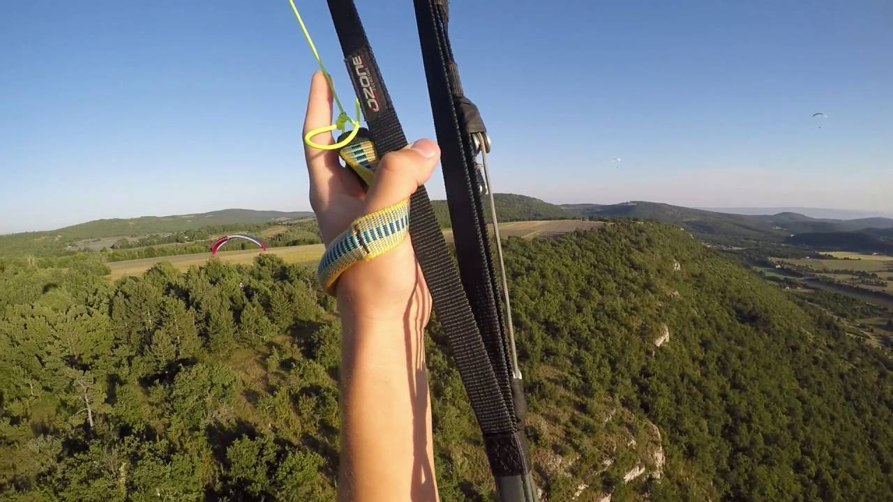 Premier soaring en parapente à Saint Jean de Sault (Provence)