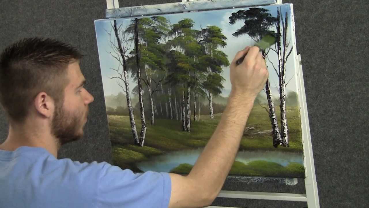 Paint with Kevin Hill - Quiet Birch Trees