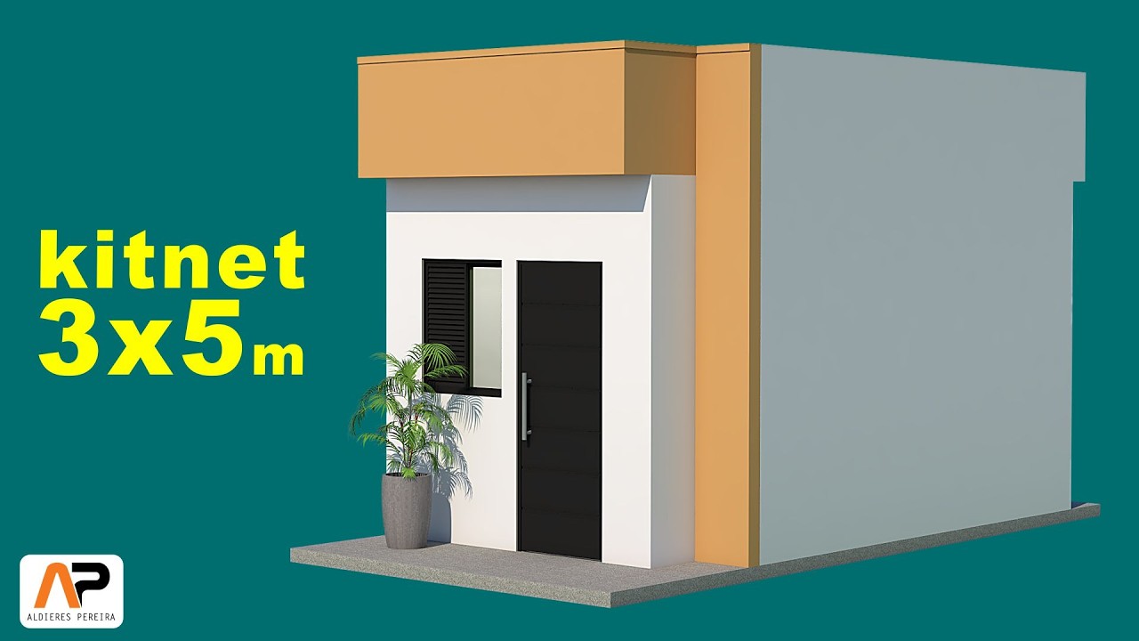 Kitnet 3 x 5 m - Planta Baixa
