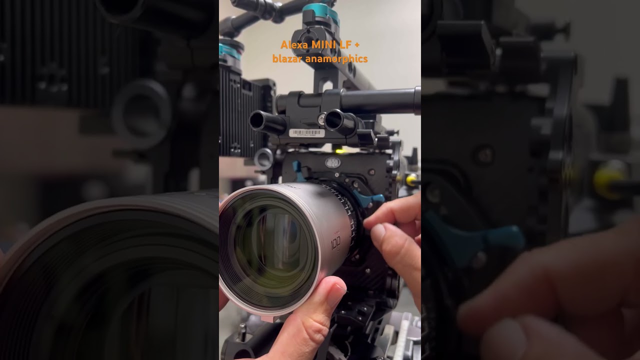 Preping the MINI with the amazing blazar anamorphics. #1stac #arrialexa #arri #smallhd
