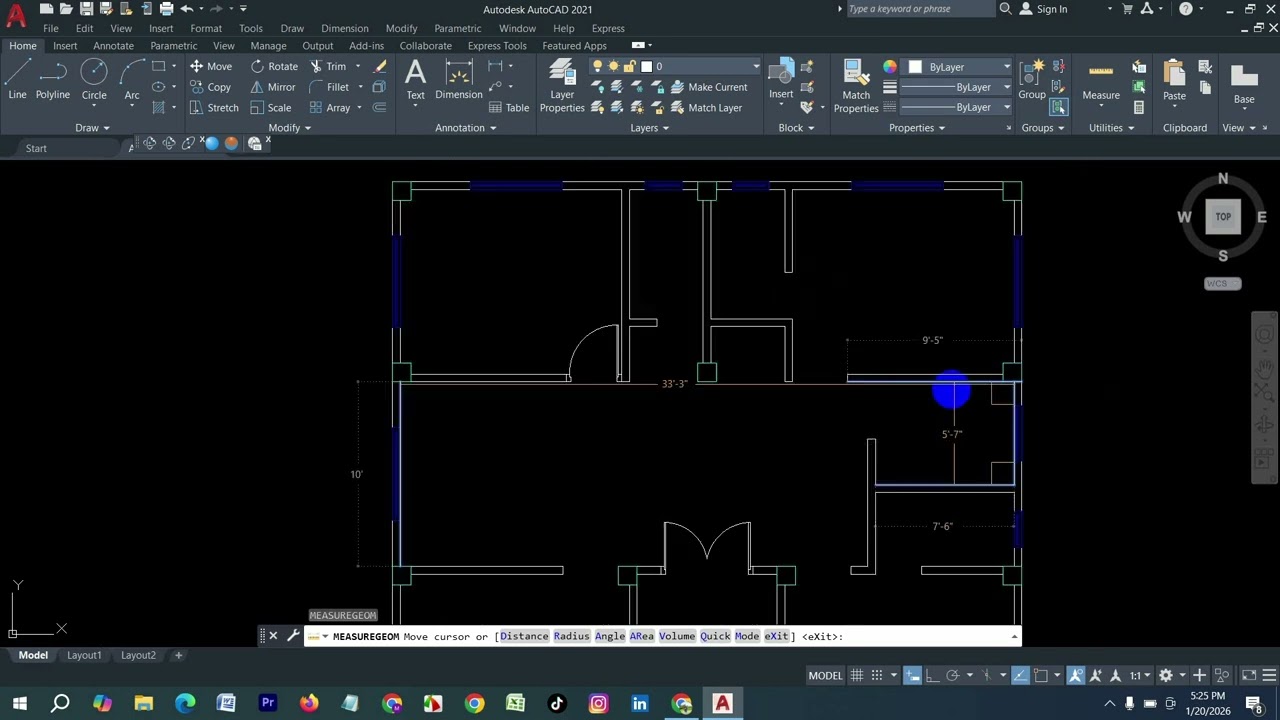 🔥 1 Click এ AutoCAD Floor Plan পুরো Dimension Check করুন 😲