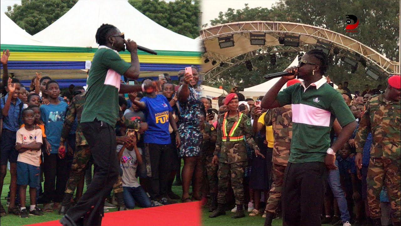See What Kuami Eugene did to Military Officers at Burma Camp🔥. It was a Party Mahd Performance🔥