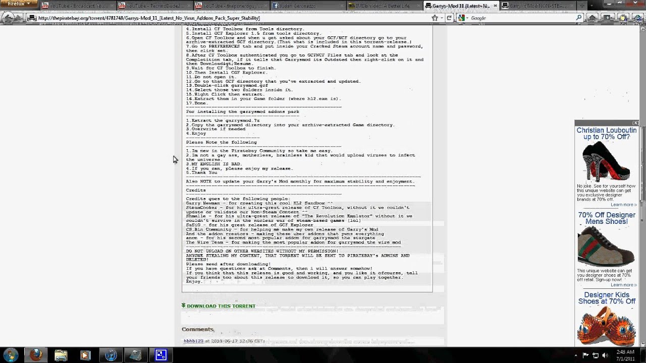 Download GMOD Tutorial 2011 HD