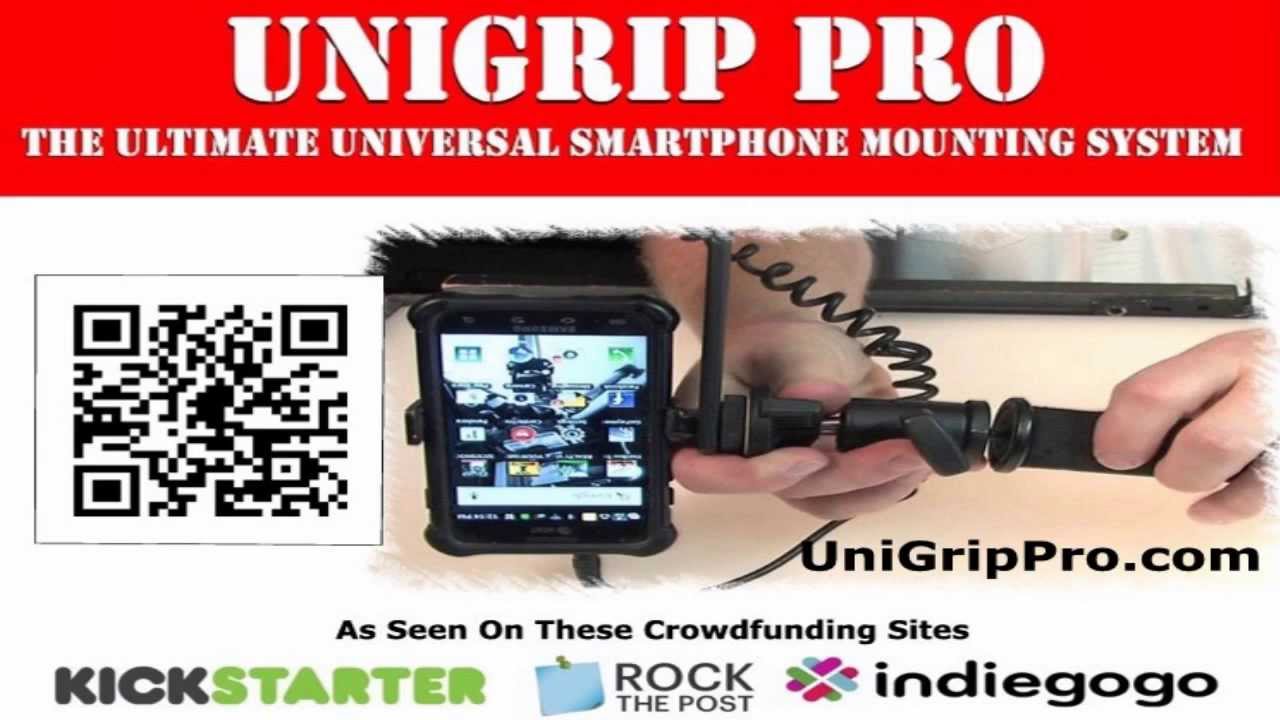 UniGrip Pro Universal Smartphone Tripod Mount Adapter Accessory Stand