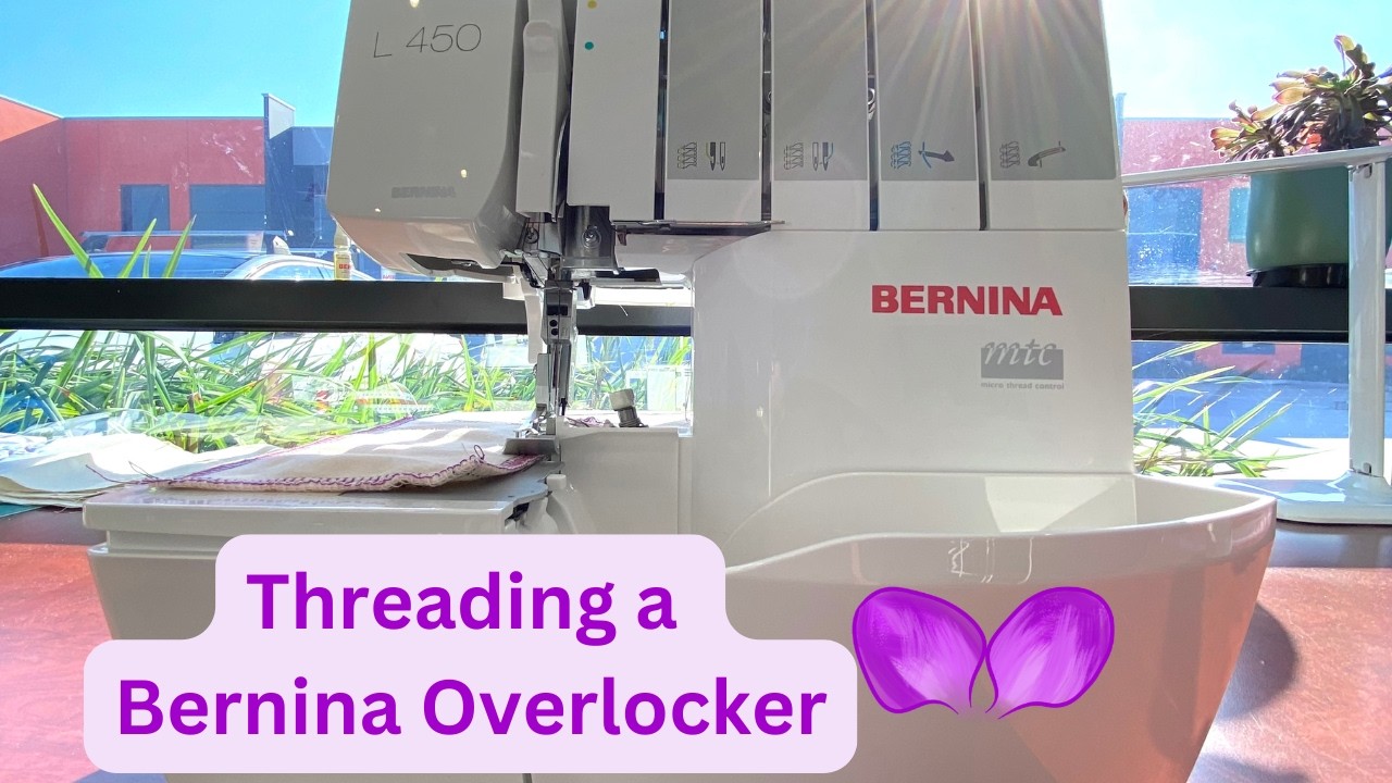 How to Thread an Overlocker - Bernina L450 (Bernina Overlocker Guide)