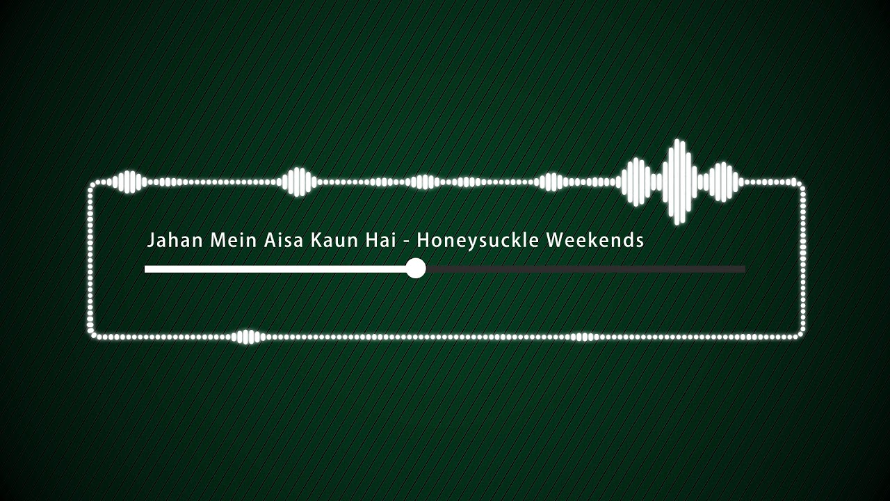 Honeysuckle Weekends - Jahan Mein Aisa Kaun Hai (Recreation)