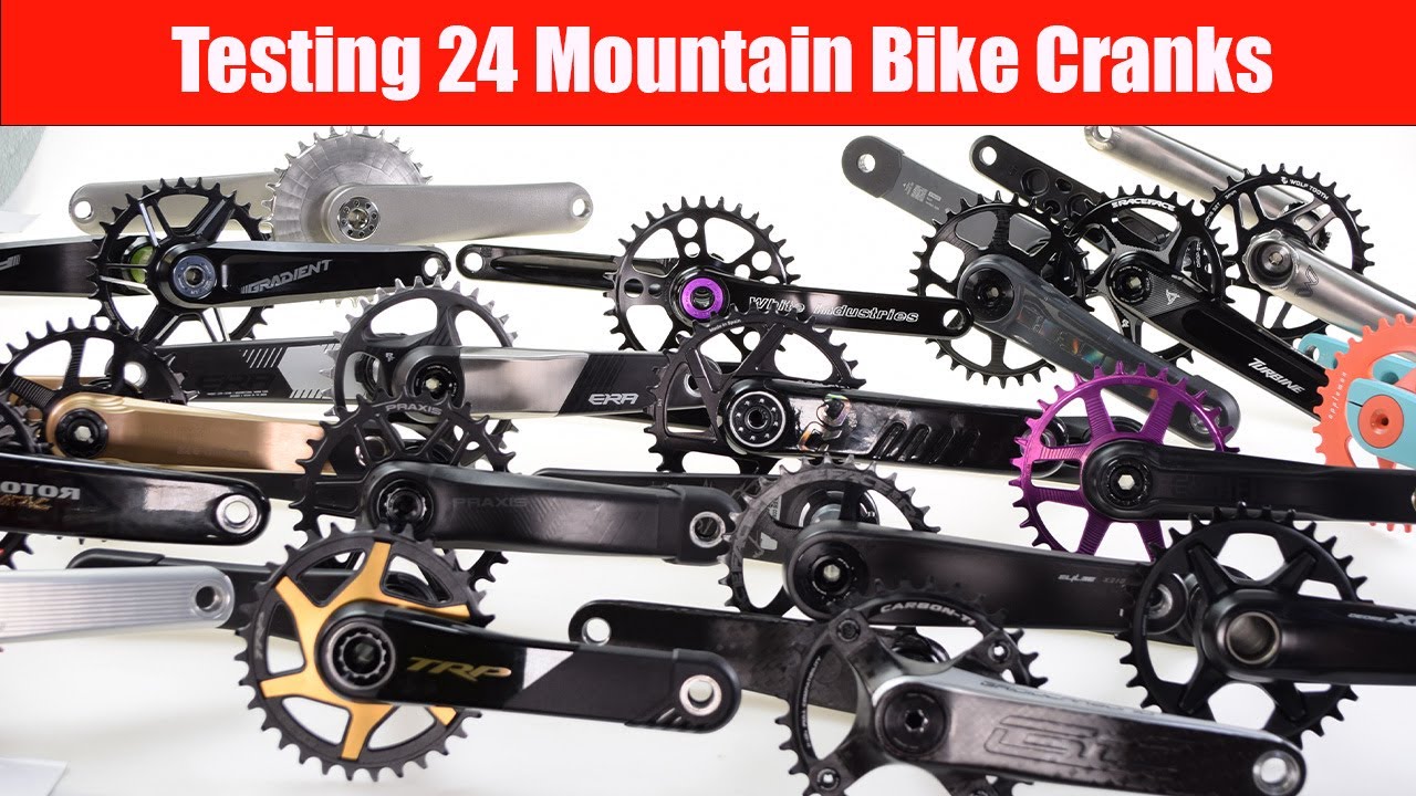 Testing 24 Mountain Bike Cranks | Stiffness and Weight