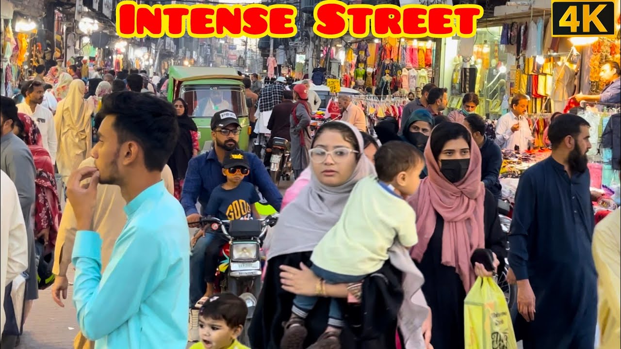 Lahore 🇵🇰 Hectic Bazaar Life | Intense Crowd & Real Street Walk 4K