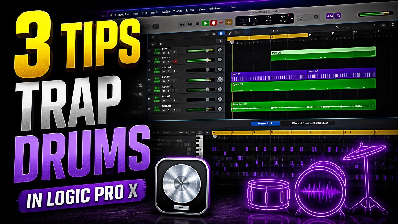 3 Tips For Making Trap Drums In Logic Pro X