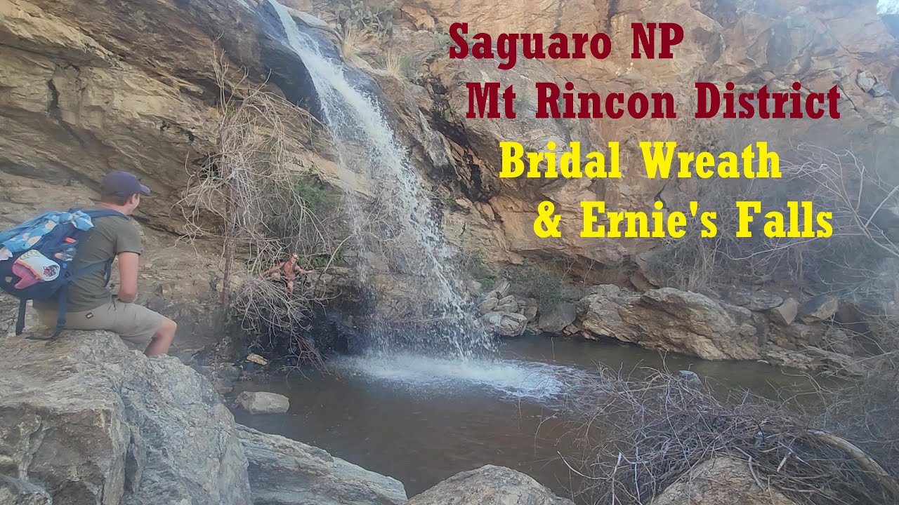 WATERFALL POLAR PLUNGE! Hiking Ernie's and Bridal Wreath Falls, Saguaro National Park, Tuscon, AZ