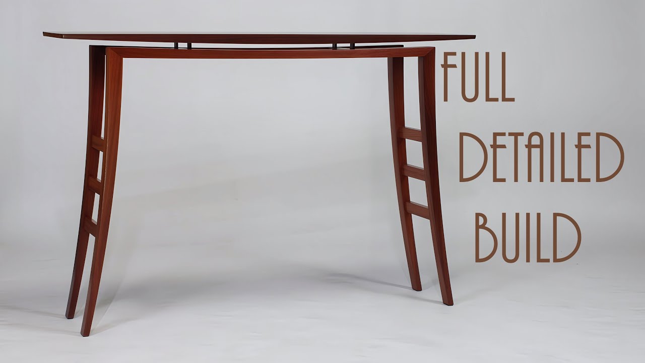 Full Build Of My Jarrah Hall Table With A Floating Top & End Grain Veneer