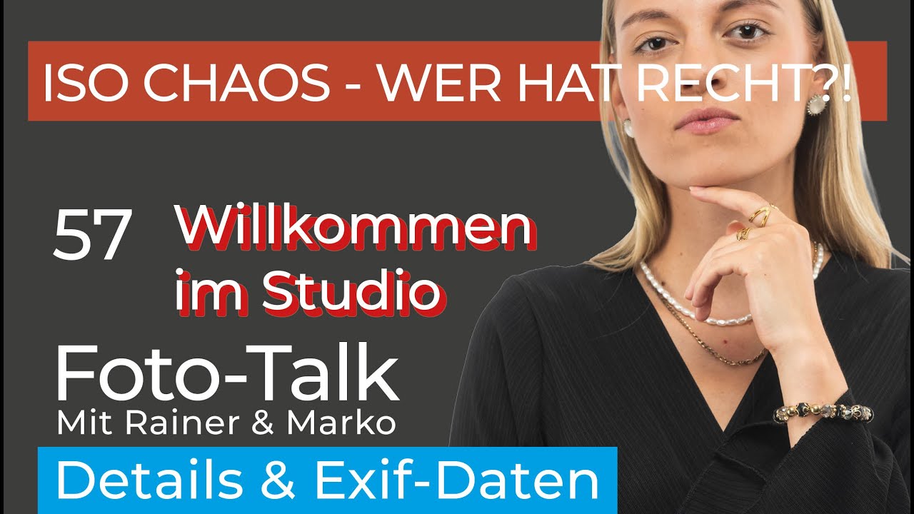 EXIF-Daten, Kameraeinstellungen & Studioeinstellungen