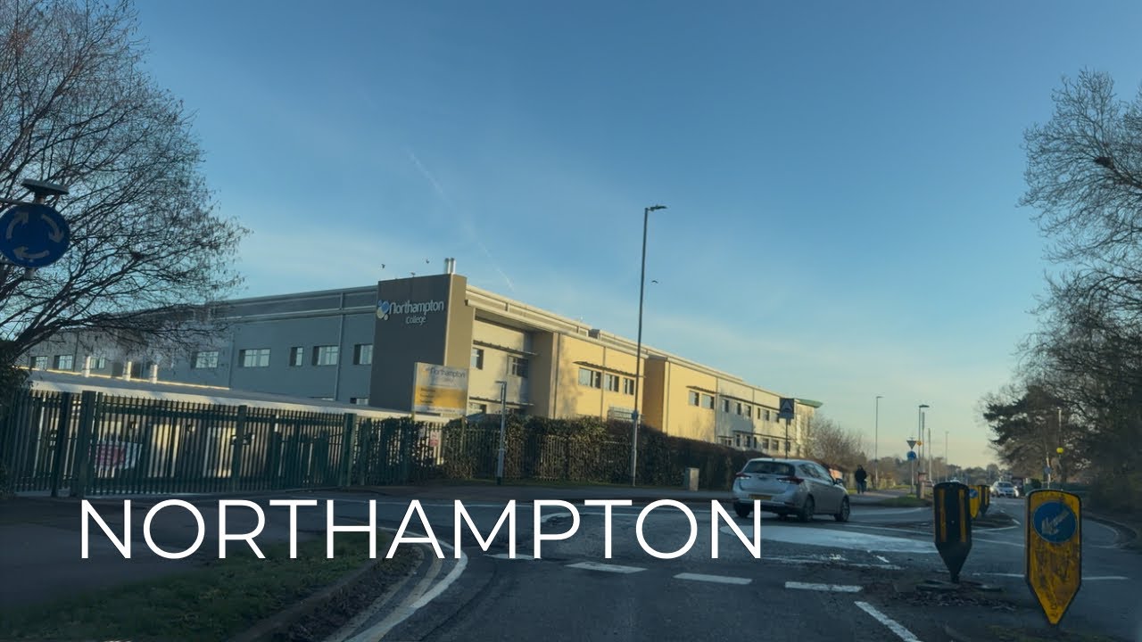 Real Street Life: Northampton & Surrounding Villages | Calm Drive Through Suburbs (4K, UK)