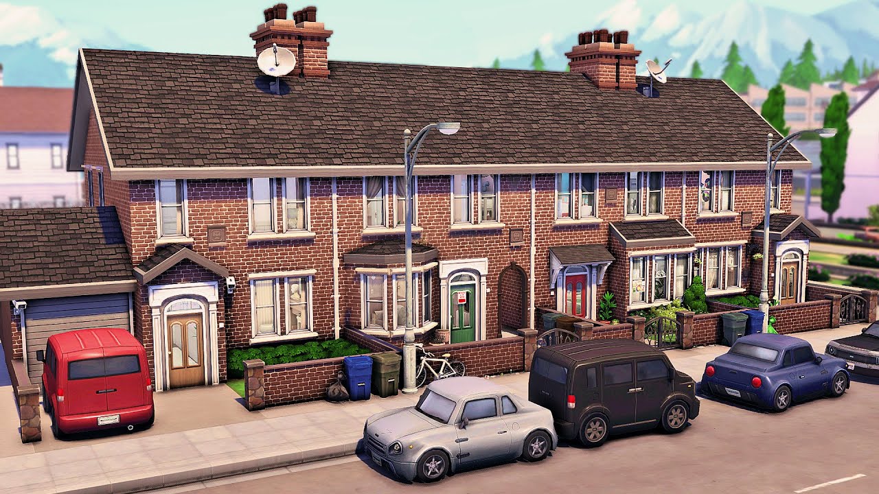 British Terraced Houses | The Sims 4 Speed Build
