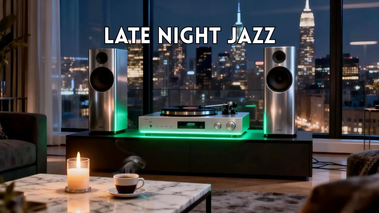 Feel the Midnight Vibes 🌃 Late Night Jazz Smooth Music for Relax, Work & Chill