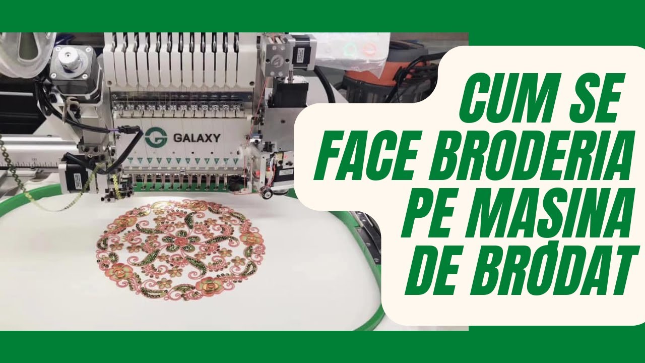 Cum se face broderia pe mașina de brodat. Ghid complet