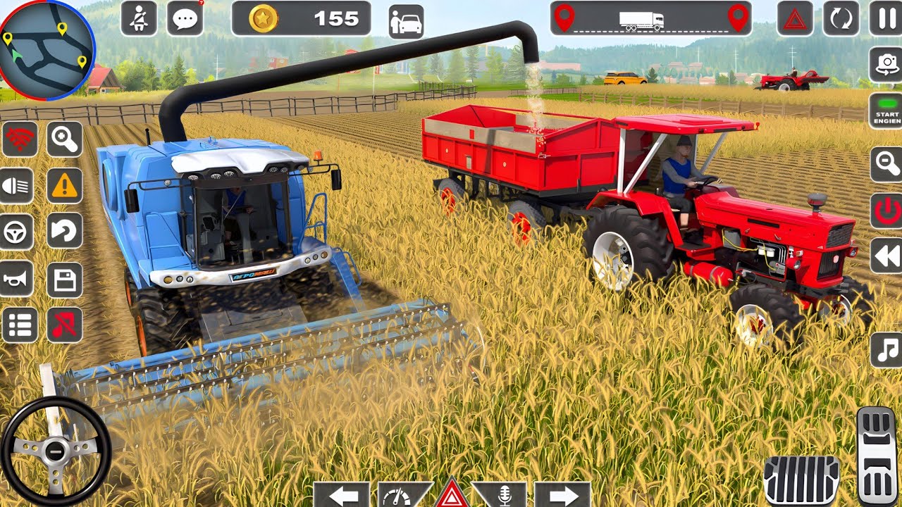 Real Mordan Tractor Drawing Farm Game || Tractor Simulator Game || Android Gameplay 