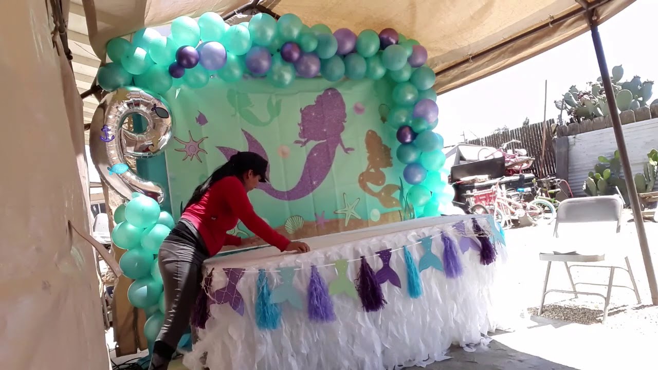 Decoración  de sirena 💝🎂