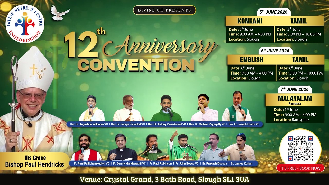 (LIVE) 12th Anniversary English Bible Convention & Healing Service (6 June 2026)