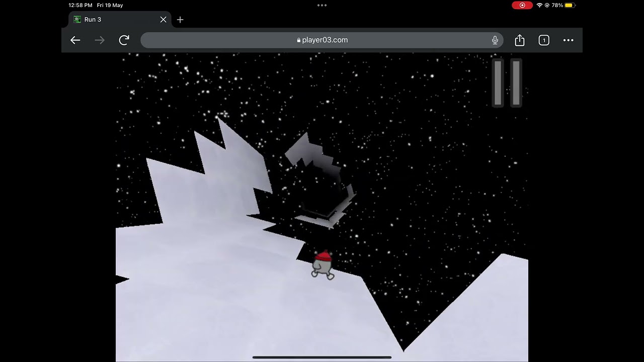Tutorial of how to do 3 jump challenge in player03 winter games lvl 12