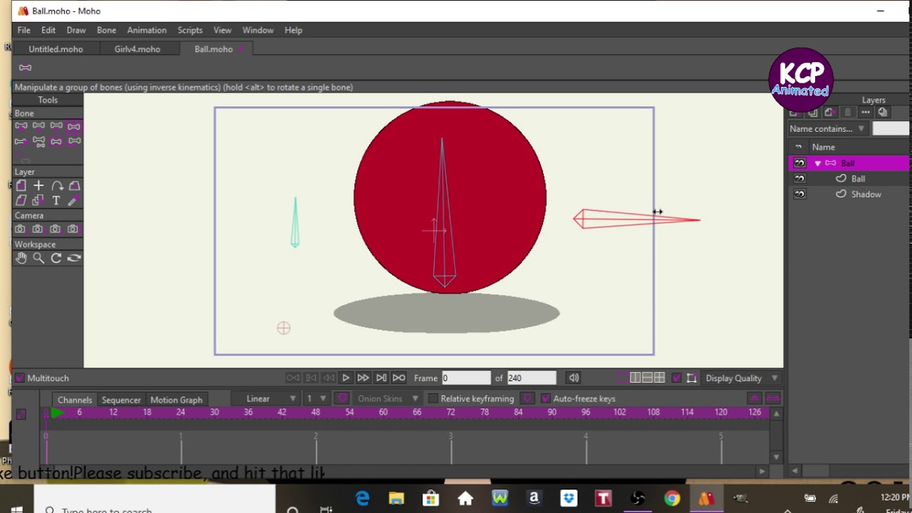 How to do a shadow for object MOHO 12 PRO