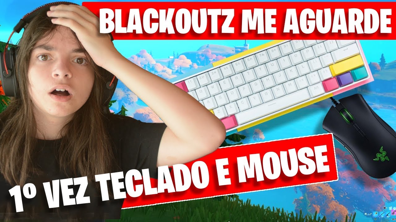 Jogando FORTNITE com TECLADO e MOUSE pela PRIMEIRA VEZ!!