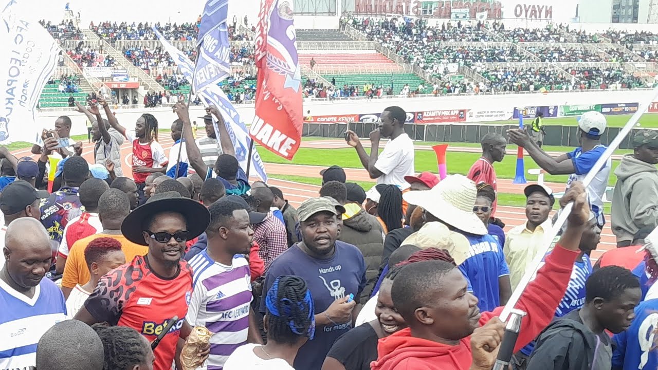 CRAZY!!??..-AFC ALEOPARD FC FANS DURING DERBY DAY WITH ISUKUTI DANCE AT NYAYO STADIUM 🏟