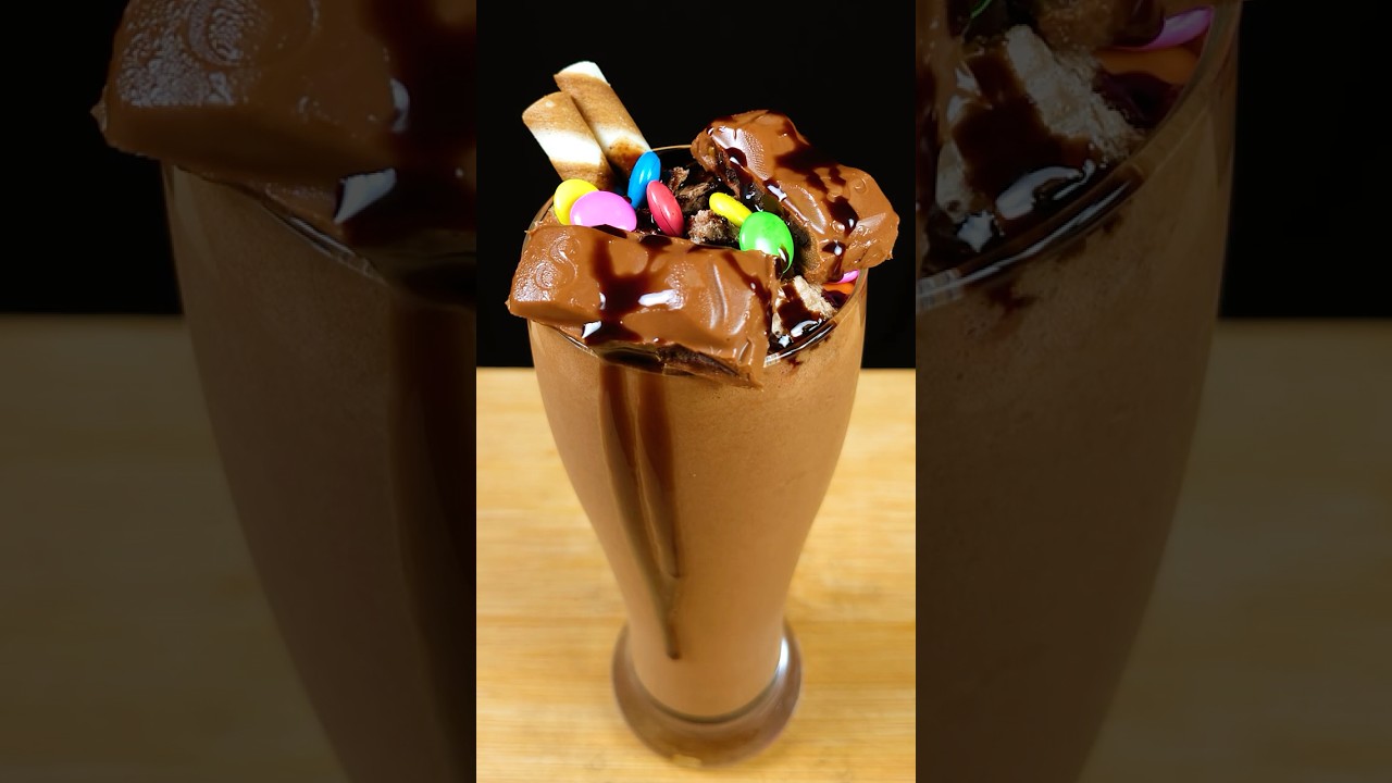 Cadbury Dairy Milk Silk Desserts Brownie Milkshake 😋#shorts