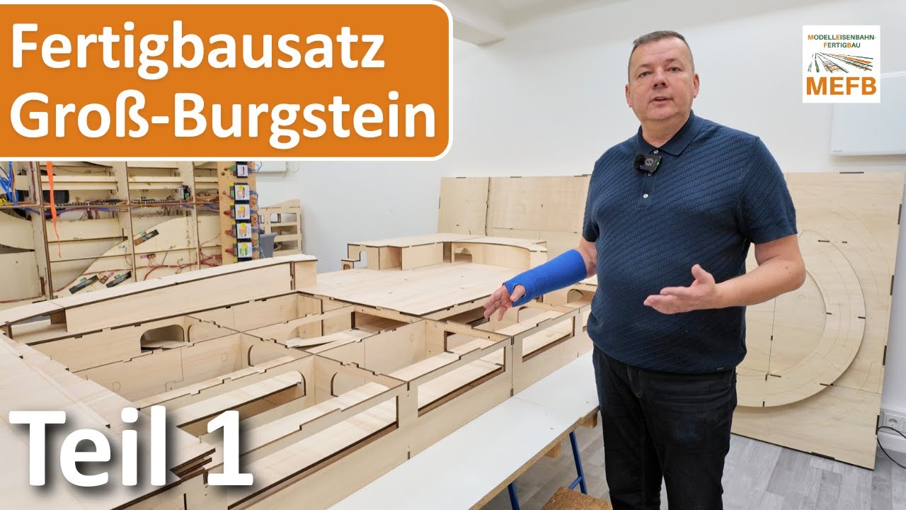 Groß-Burgstein mit Schattenbahnhof / MEFB / Fertiganlage / Holzbausatz / Spur H0 / Märklin / C-Gleis