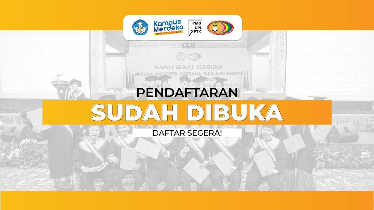 PENERIMAAN MAHASISWA BARU UPI YPTK TAHUN AKADEMIK 2023/2024