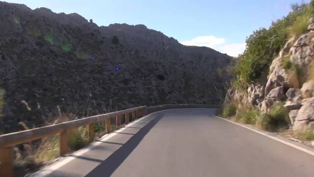 Descent to Sa Calobra Mallorca Serpentine Road HD