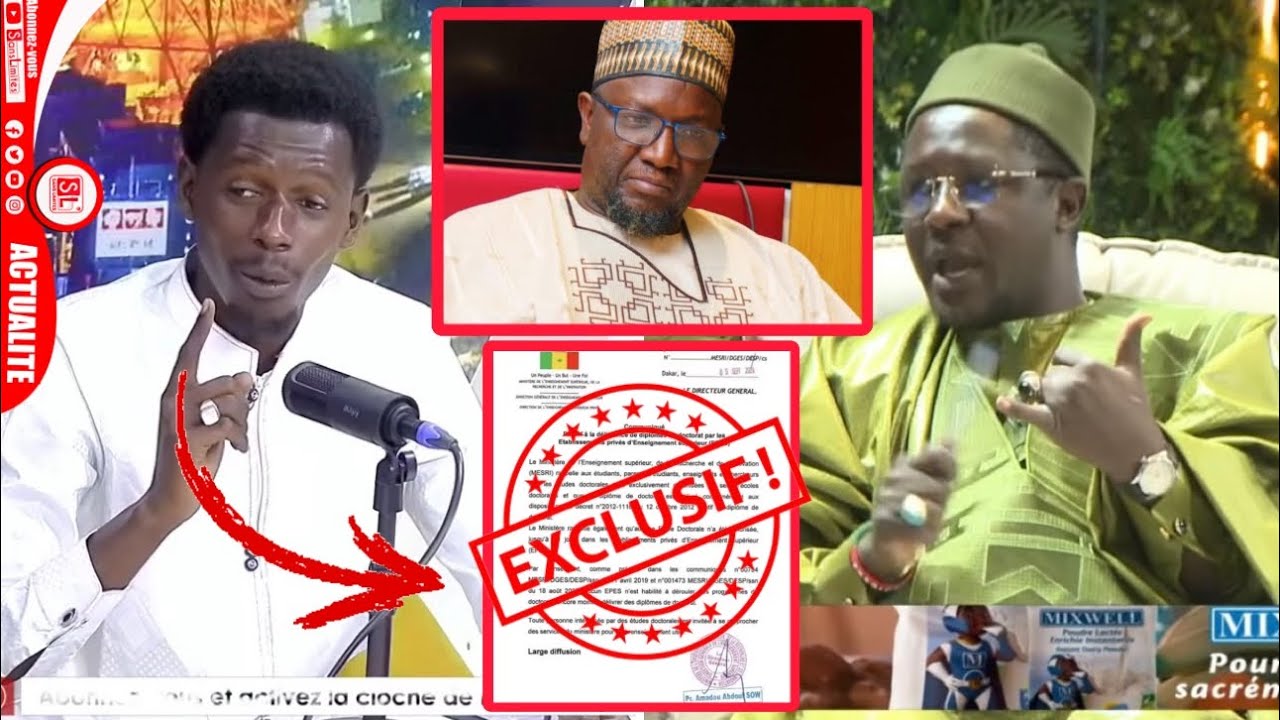 COD da falsifié diplôme?Matar confirme les propos de Cheikh Barra et balance les preuves en direct