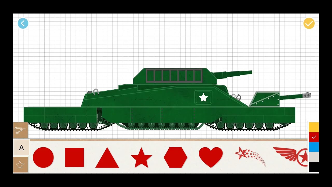 😁Aku membuat tank Yos 2 untuk melawan t rex merah yang jahat😈🦖