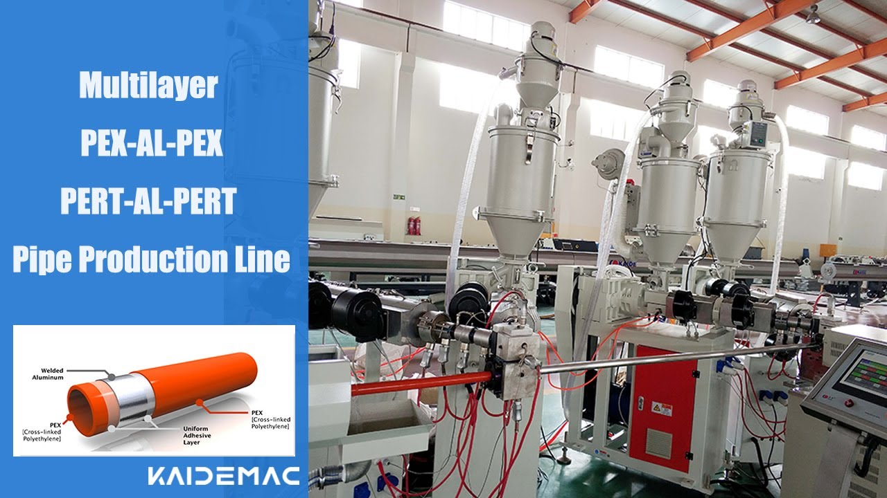 PEX AL PEX / PERT AL PERT Pipe Production Line / Multilayer Plastic Aluminum Pipe Production Line