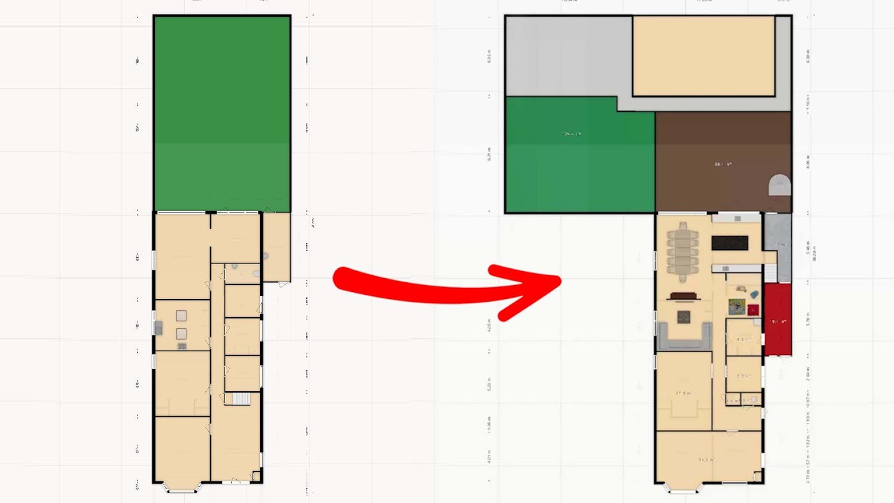 NIEUWE PLATTEGROND INDELING VAN ONZE WONING!