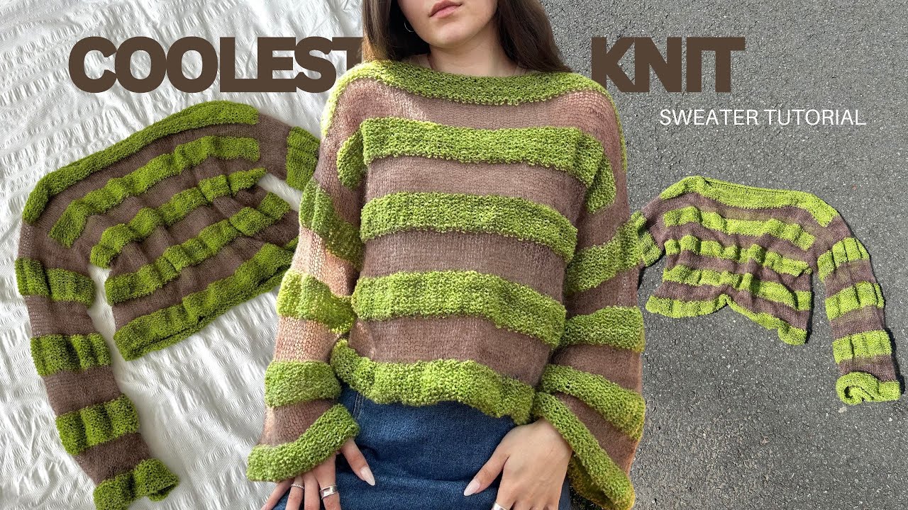 Easiest knit sweater tutorial ever I Beginner friendly knit top