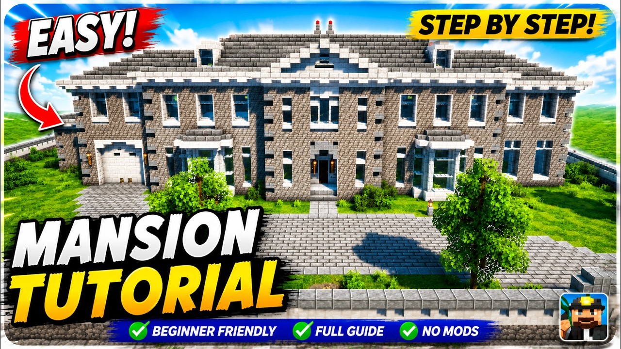 Minecraft: How to Build a EPIC Georgian Colonial Mansion