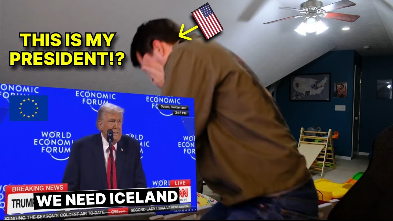 American reacts to Trump CONFUSES GREENLAND AND ICELAND!!! TWICE!!!