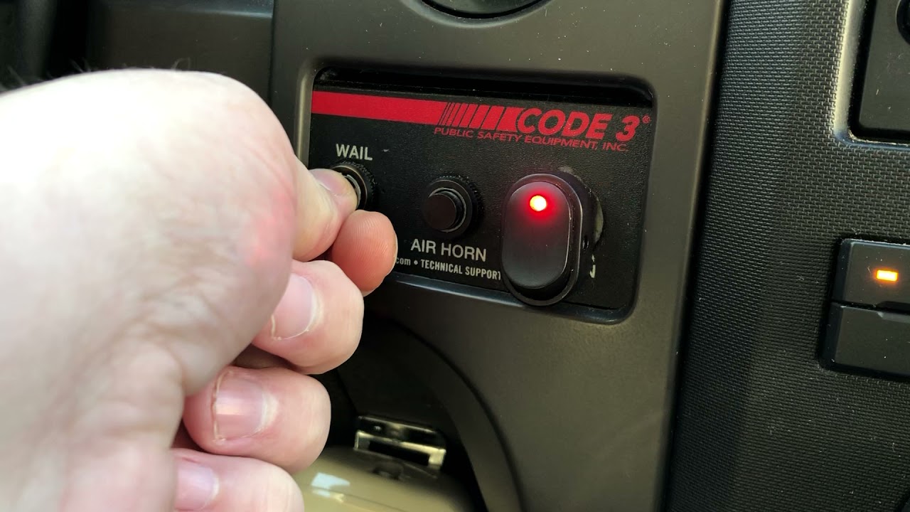Code 3 undercover 3050 siren demo