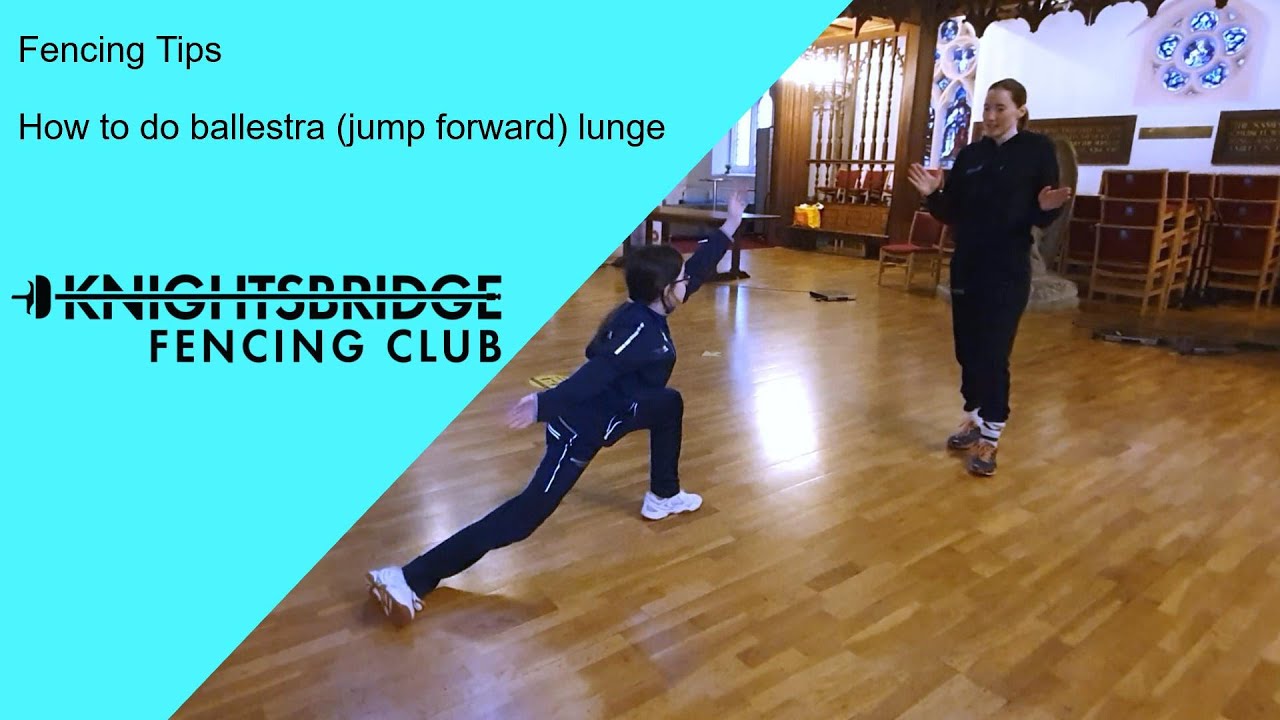 Fencing Tips How to do balestra jump forward lunge