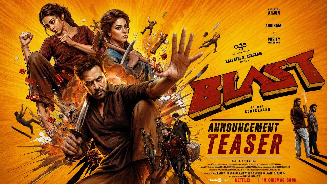 Blast announcement teaser out now | Arjun | abhirami | Preethi mukundan | John 