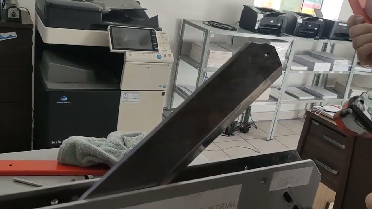 Troca de Faca lamina da Guilhotina Marpax Gex 340-300 satandard